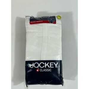 VINTAGE Jockey Classic Full Rise Briefs Men's Size 44 3 Pack Cotton White 2004